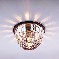 Светильник встраиваемый Италмак Bohemia 220 1 74 G9 60Вт/90мм пурпур картинка 